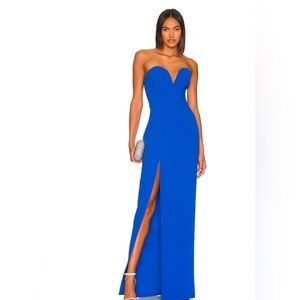 Selling a Blue Amanda uprichard dress for 200$! Worn 1 time, no damages